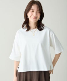 ANY 【Sサイズあり】オーガニックコットンスムース5分袖Tシャツ