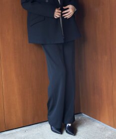 ICB L 【洗える】ミリオーネダンボールニット ワイドストレートパンツ