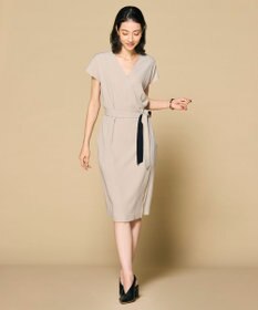洗える・L-size】CINDY / ラップワンピース / BEIGE