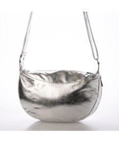 UNBILLION カシュカシュ cachecache / メタリックハーフムーンショルダー