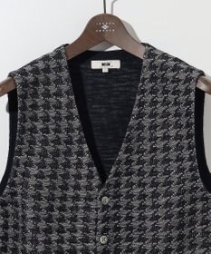 JOSEPH ABBOUD 【イタリア糸使用/清涼感/軽い/洗える/サスティナブル】スラブギマ ニット ベスト