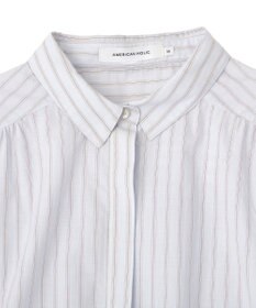 AMERICAN HOLIC 【先行予約】【WEB限定】ギャザーリボンスリーブ半袖シャツ