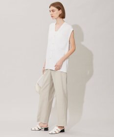 ICB 【洗える】 リネンブレンドシャイン ベスト