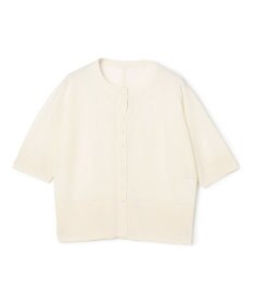 BEIGE， MOISE / シアーニット　5分袖カーディガン