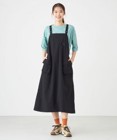 SHARE PARK LADIES 【撥水・UVカット・ストレッチ・軽量 】ナイロンジャンパースカート（S・Mサイズ）