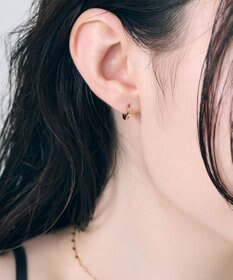 Phoebe 【金属アレルギー対応】ワンタッチメタルフープミニピアス(片耳)/サージカルステンレス ローズゴールド