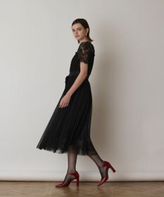 GRACE CONTINENTAL チュールプリーツドレス