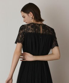 GRACE CONTINENTAL チュールプリーツドレス