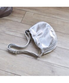 UNBILLION カシュカシュ cachecache / メタリックハーフムーンショルダー