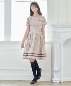 ANY KIDS ジャケット付き チェック ワンピース