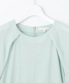 自由区 【洗える】ボリュームスリーブピケ カットソー