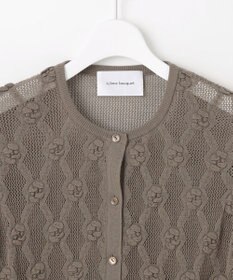 自由区 【カトリエムブーケ】Motif de roses ローズモチーフカーディガン
