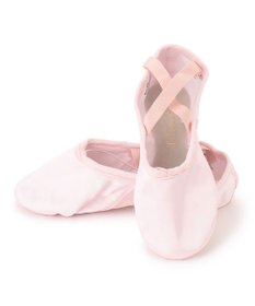 サテンバレエシューズ（クロスゴム付）【20~21.5cm】 / Chacott