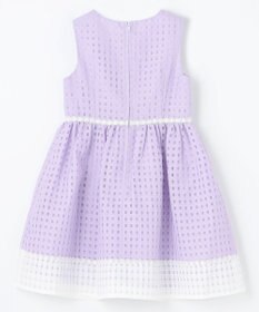 組曲 KIDS 【110-140㎝】シアーチェックバイカラー ワンピース