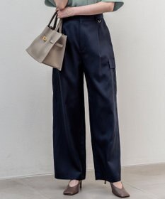 23区 【見上愛さん着用】コットンスラブポプリン カーゴパンツ ネイビー系