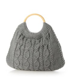 UNBILLION cachecache アラン編みリングハンドルトートバッグ