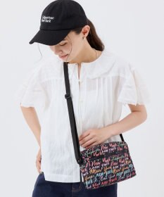 LeSportsac DANIELLA CROSSBODY/NYCスクリプトブラック
