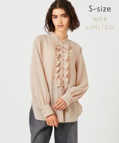BEIGE， 【WEB限定・S-size】STOW / フリルブラウス