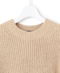 23区 L 【洗える】スパンコールバルキー クロップド ニット