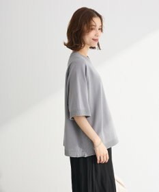 Green Parks トレーナー風ニットプルオーバー