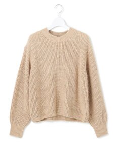 23区 L 【洗える】スパンコールバルキー クロップド ニット