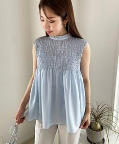 UNFILO 【WEB限定】シアーシャーリングブラウス