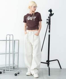 WEGO ワイドカーブスウィッチングパンツ