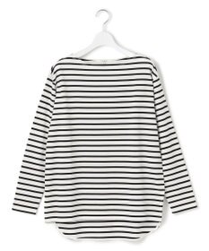 23区 L 【SLOW/一部店舗限定】ギザコットンボーダー ボートネックカットソー