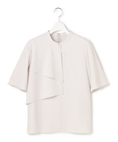 ICB L ストレッチジョーゼット ラッフルディテールブラウス