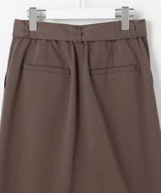 自由区 L ブラッシュドコットンサテンナロー スカート