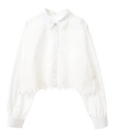 earth music&ecology スカラップトリムシャツ