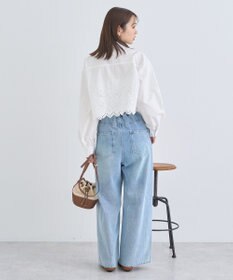 earth music&ecology スカラップトリムシャツ