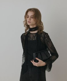 GRACE CONTINENTAL レースボウタイブラウス