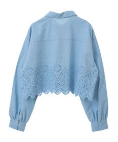 earth music&ecology スカラップトリムシャツ