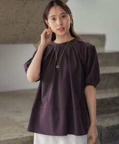 組曲 【先行予約・前後着用可】ソフトサッカーラグランスリーブ ブラウス