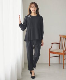 Feroux リボンビジュー ブローチ