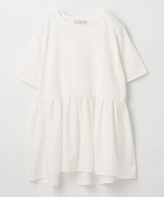 ANY L 【洗濯機可能】ペプラム チュニック丈トップス