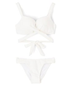 San-ai Resort（三愛水着楽園） 【WEB限定商品】ワコール共同開発 ノンワイヤーなのにぷっくり美胸を作る【ダブルアップ】　クロスビキニ M1/M2/L1　　【San-ai Resort（サンアイリゾート）】