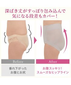 BRADELIS New York 【BRADELIS NewYork peace】綿混楽々ハイウエストショーツ24