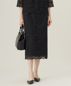 セットアップ対応・洗える】フルールスカラレース スカート / 自由区 S