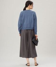 自由区 【洗える】ペーパーブレンドショート カーディガン