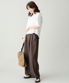 ANY 【Sサイズあり】オーガニックコットンスムース5分袖Tシャツ