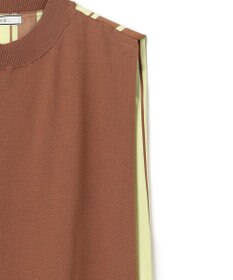 BEIGE， 【洗える】VALOIS / ドッキングニット