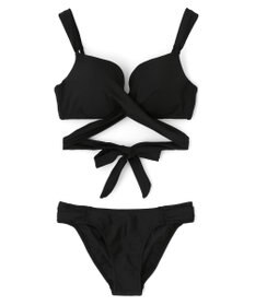 San-ai Resort（三愛水着楽園） 【WEB限定商品】ワコール共同開発 ノンワイヤーなのにぷっくり美胸を作る【ダブルアップ】　クロスビキニ M1/M2/L1　　【San-ai Resort（サンアイリゾート）】