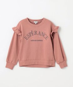 ANY KIDS 袖フリル ロゴ トレーナー