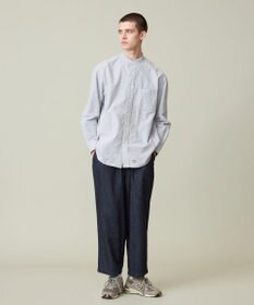 J.PRESS YORK STREET 【UNISEX】オックス起毛 バンドカラーシャツ