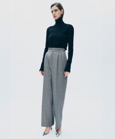 uncrave ウォッシャブルウールライクツイル2 ワイドパンツ
