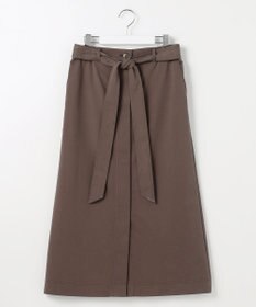 自由区 L ブラッシュドコットンサテンナロー スカート