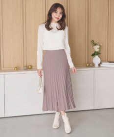 Feroux 【洗える】ベロア ハイネックトップス