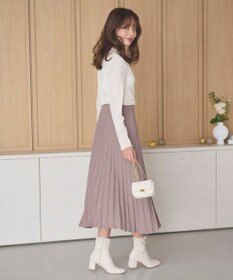 Feroux 【洗える】ベロア ハイネックトップス